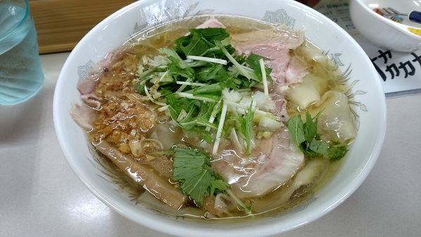 「チャーシューワンタンメン（塩）1,200円」@支那そば一麺 下広岡店の写真