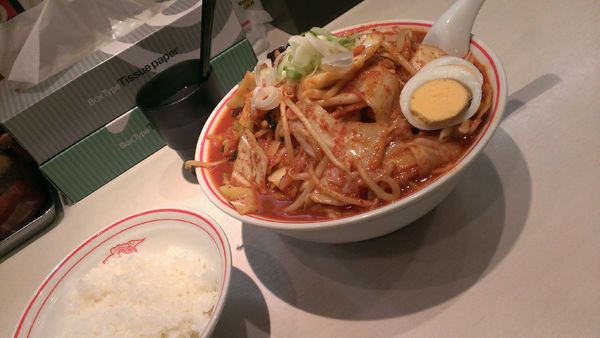 「北極やさいシャキシャキバージョン　野菜・麺大盛　辛さ2倍」@蒙古タンメン 中本 高田馬場店の写真