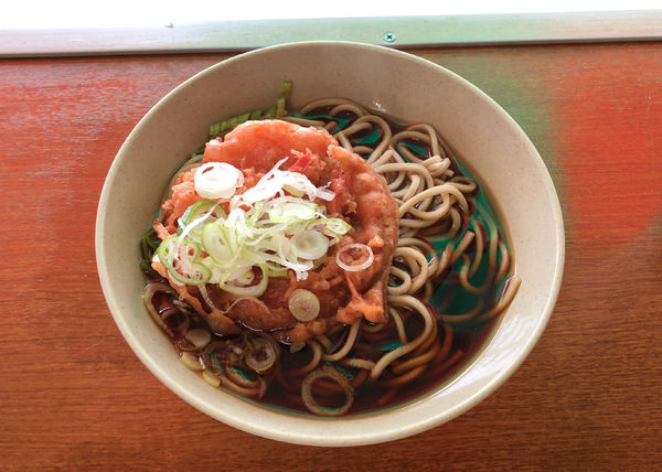 「紅生姜天そば(410円)」@そば千 東神田店の写真