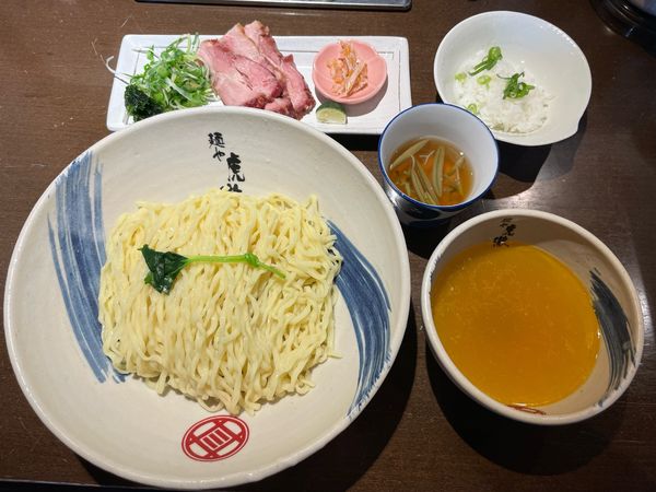「潮つけそば+釜焼きチャーシュー  ￥1200+￥150」@麺や 虎徹の写真