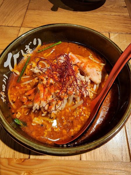 「旨辛味噌ラーメン　激辛」@味噌らーめん 柿田川ひばり 恵比寿本店の写真