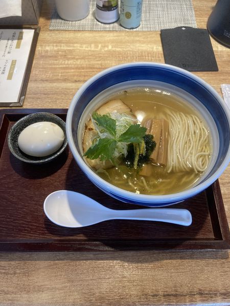 「塩らーめん　味付け煮玉子」@麺や Co粋の写真