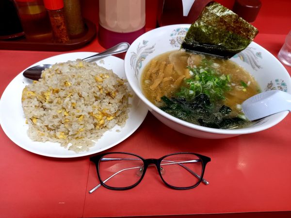 「炒飯+半ラーメン」@香味の写真