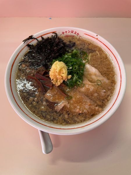 「背脂生姜ラーメン(800円)」@ラーチャン専門 我武者羅 蒲田店の写真