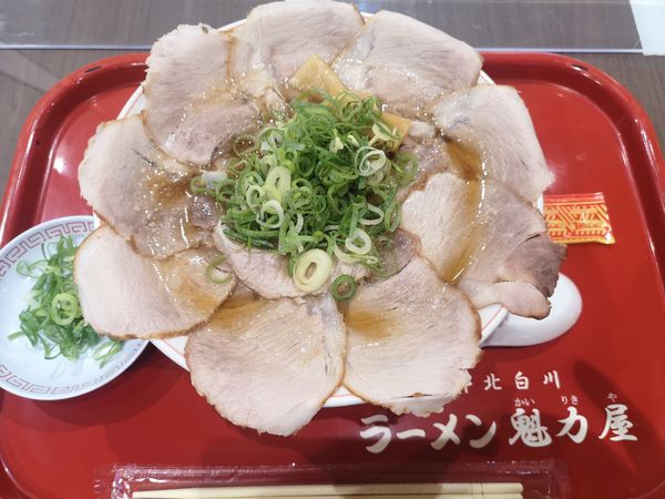 「特製醤油ラーメン大盛＋チャーシュー」@ラーメン魁力屋 イオンモール岡崎店の写真