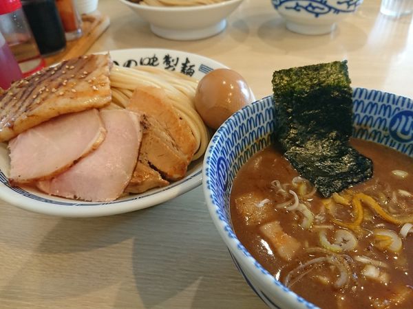 「特製濃厚豚骨魚介つけめん」@心の味製麺 平井店の写真