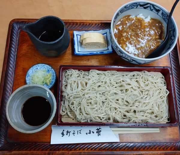 「せいろそば（900円）＋カレー丼（300円）」@手打ちそば小菅の写真