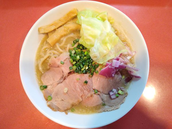 「伊勢エビラーメン＋麺増し」@麺屋しのはら 三日月食堂の写真