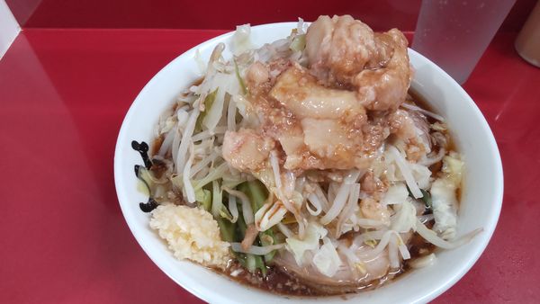 「小ラーメンニンニク野菜アブラ750円」@ラーメン二郎 越谷店の写真