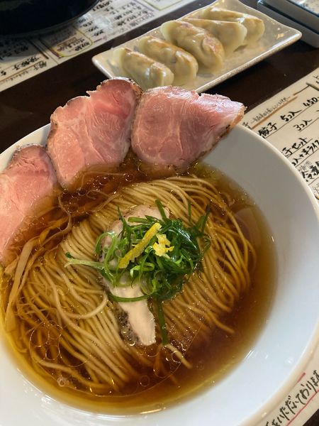 「中華そば＋豚チャー＋餃子5個」@麺童 豊香の写真