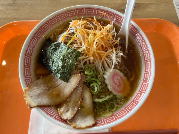 「中華そば（千切りねぎトッピング）」@幸楽苑 レイクウォーク岡谷店の写真