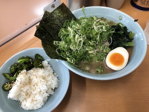 「ラーメン　並　九条」@横浜らーめん 武蔵家 綾瀬店の写真