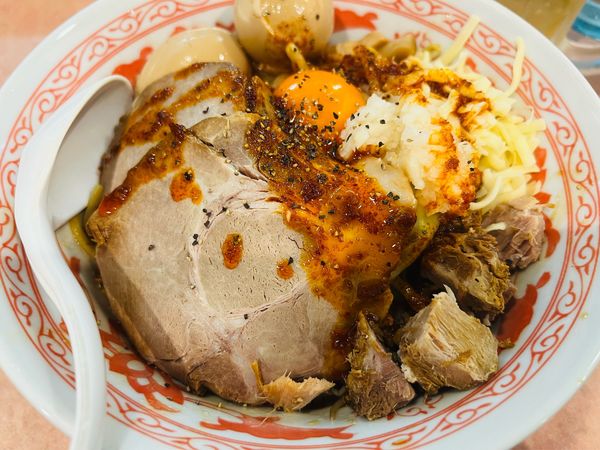 「高崎名物 湊生のまぜそば&味玉&豚マヨ丼」@豚骨醤油家系ラーメン 達磨堂の写真