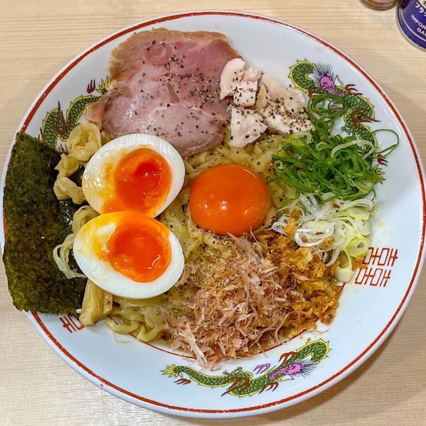 「味玉 地鶏と濃い玉のまぜそば ¥970」@手揉み中華そば 中村の写真