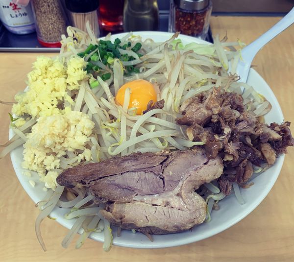 「ぎ郎汁なし」@ら〜めんぎょうてん屋GOLD 東名厚木店の写真