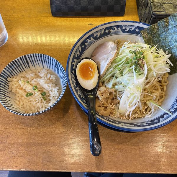 「まぜそば　大盛　¥1,080」@和風楽麺 四代目 ひのでや 大宮店の写真