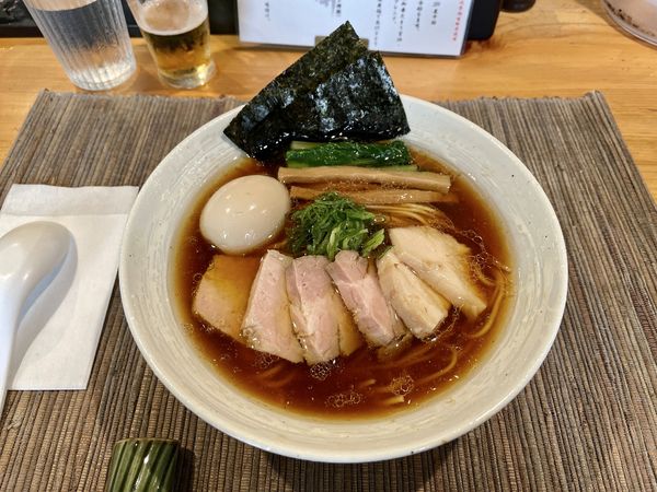 「スーパードライ＋純米吟醸南＋チャーシュー盛→特製醤油らぁ麺」@麺屋 さくら井の写真