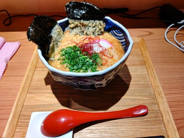 「旨辛玉子とじうどん(並盛・350g)760円」@うどん 有田の写真