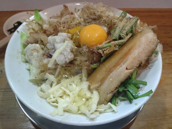 「ごってりまぜそば　豚1枚」@麺屋 たかの写真