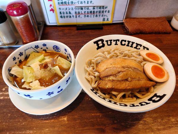 「づけそば」@らーめんブッチャー 函南店の写真