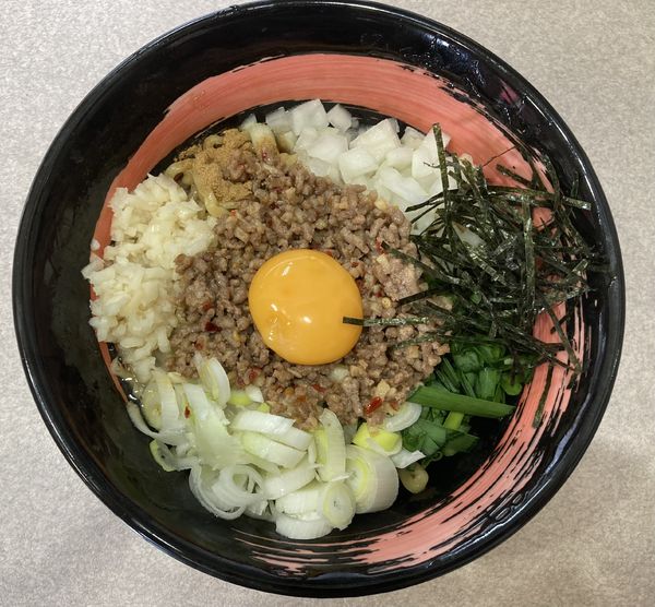 「台湾まぜそば+ライス　1050円」@一騎当千の写真