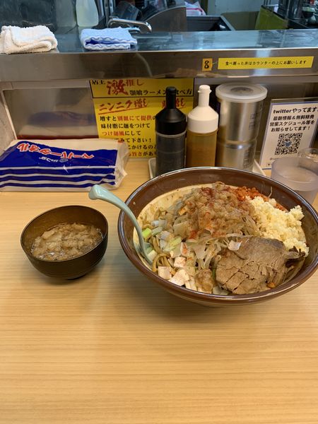 「限定（辛い汁なし）」@麺屋 顎で喰らえの写真