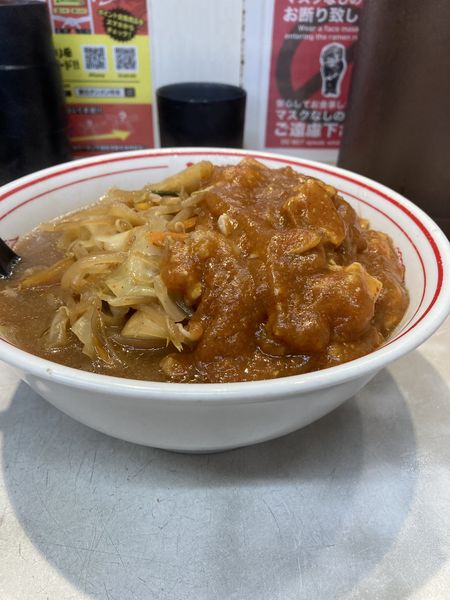 「蒙古タンメン　野菜、麻婆増し」@蒙古タンメン中本 草加店の写真