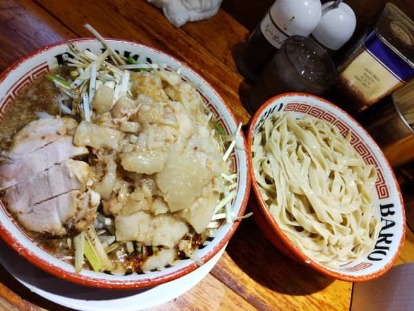 「つけ麺＋ネギ」@らーめん バリ男 新橋本店の写真