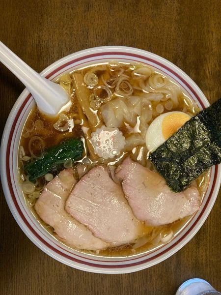 「手打ちワンタンメン」@白河手打ち中華 くぬぎの写真