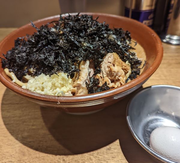 「大ラーメン+岩海苔+生玉子」@MEN YARD FIGHTの写真