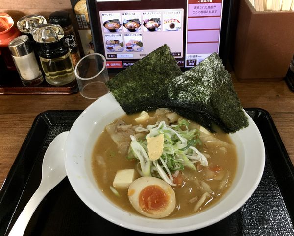 「豚汁らーめん(500-50=450¥)」@北海道らぁめん伝丸 6号ひたちなか田彦店の写真