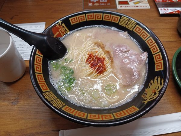 「天然とんこつラーメン」@一蘭 仙台駅前店の写真