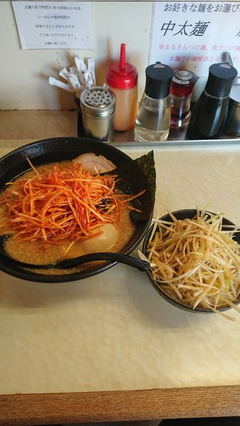 「ネギ味噌らーめん＋ねぎライス」@らーめん五衛門 茂原店の写真