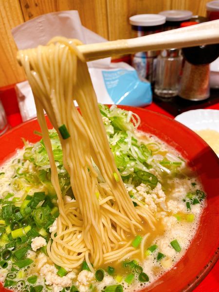 「バカネギらーめん」@鶏白湯らーめん ふくちゃんの写真