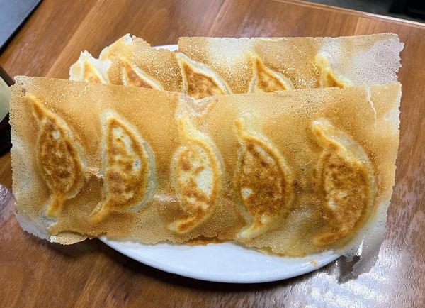 「羽根つき焼き餃子」@歓迎の写真