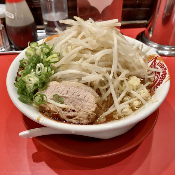 「ジパング麺 並盛(野菜特盛ニンニク)¥800+ネギ¥0」@ジパング軒の写真