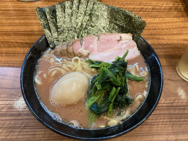 「のり半熟味玉（並）」@横浜家系らーめん 二代目 武道家の写真