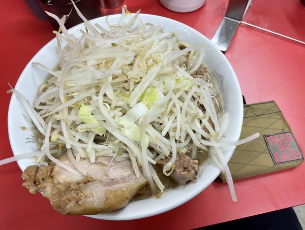 「小（麺少なめ、そのまま）」@ラーメン二郎 一橋学園店の写真