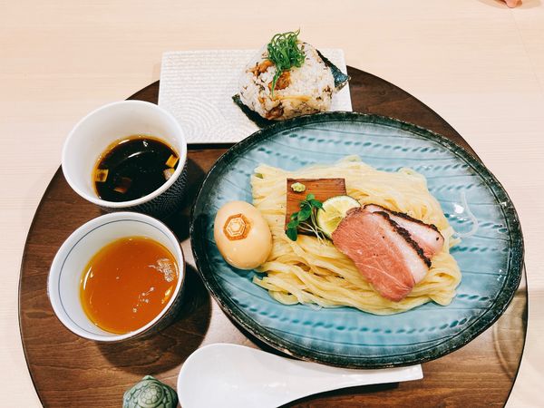 「手打細麺と2種のスープ」@手打麺祭 かめ囲の写真