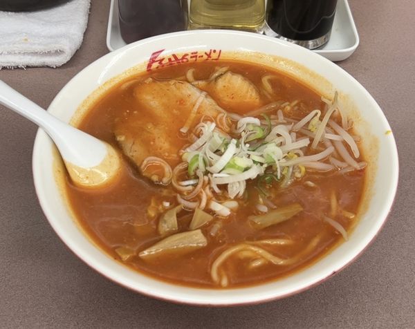 「辛々ラーメン」@くるまやラーメン おゆみ店の写真