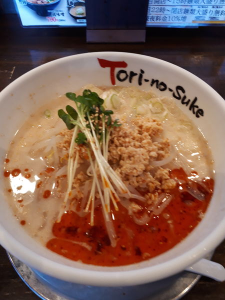 「冷担々」@とりの助 上里店の写真