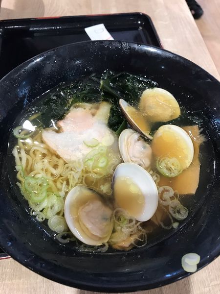 「佐野らーめん　蛤出汁　850円」@東北自動車道 佐野SA 上りスナックコーナーの写真