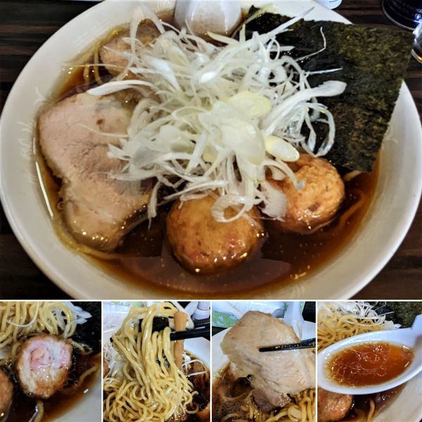 「コチ出汁の鮮魚ラーメン(限定)　1300円」@稲荷屋の写真