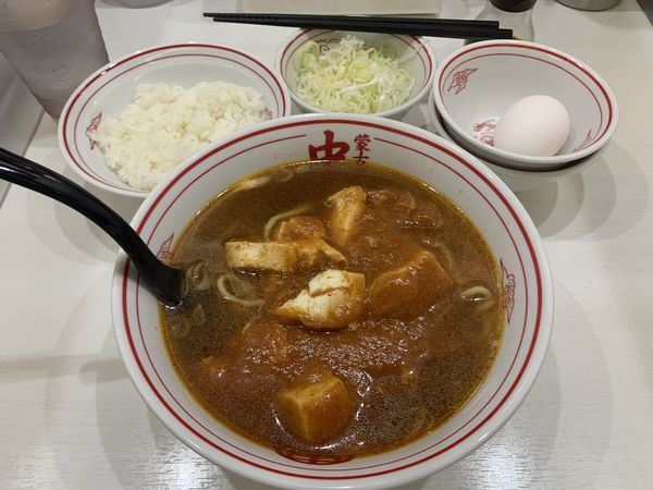 「樺太ラーメン720⁺半飯130⁺ネギ70=920円」@蒙古タンメン 中本 上板橋本店の写真