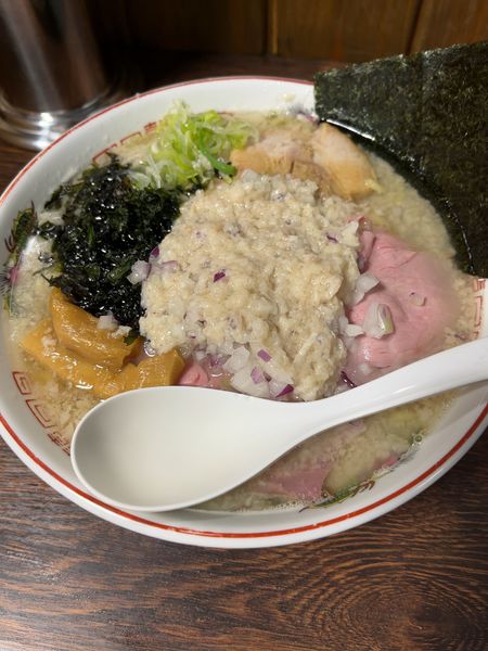 「【限定】背脂煮干し(大盛り・背脂マシ)」@らぁ麺 大金星の写真