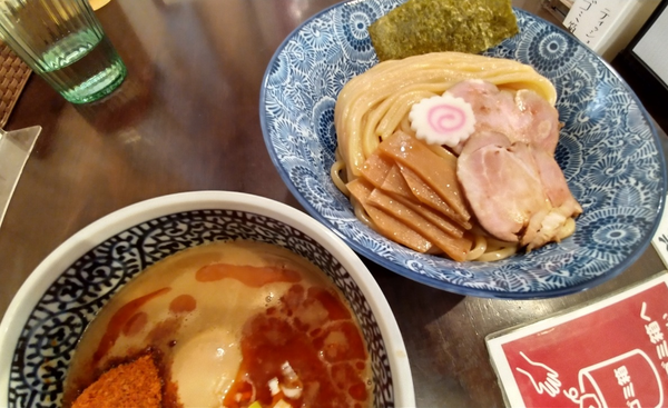 「【限定】魚豚辛つけ麺 ￥1050・中盛 ￥50」@麺処はなぶさの写真