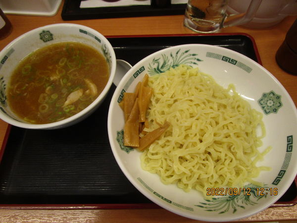 「和風つけ麵 570円」@日高屋 北千住西口駅前店の写真