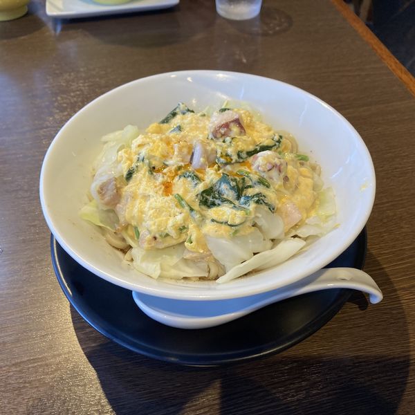 「タコ玉まぜそば」@麺創 なな家の写真