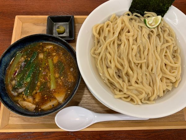 「鰹昆布水つけ麺 醤油」@中華そば 千乃鶏の写真
