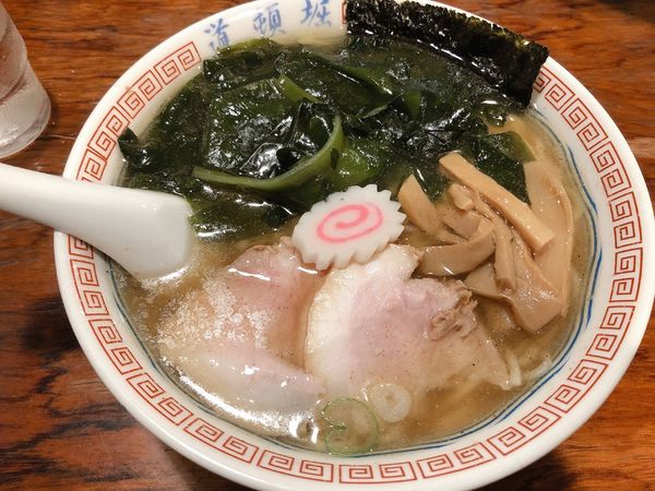 「中華そば　鳴門わかめ」@中華めん処 道頓堀の写真